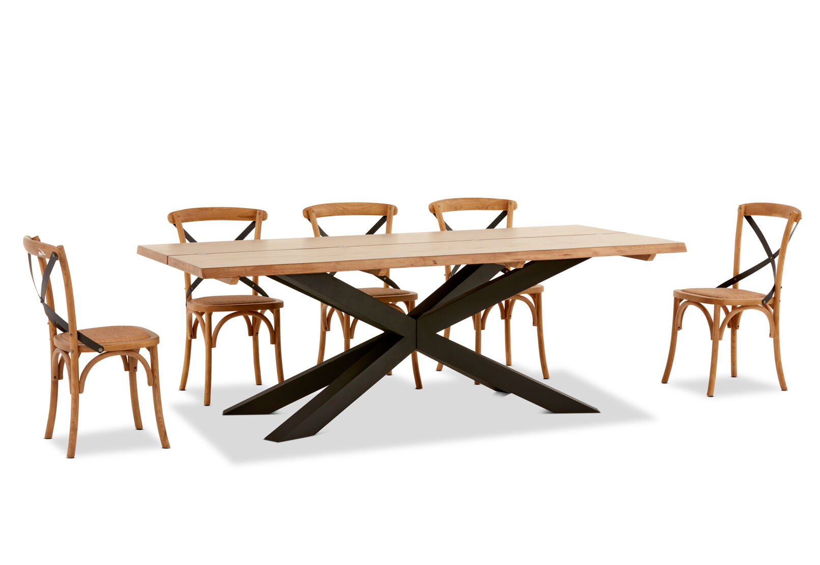 EVENDALE - 9 Piece Dining Suite with Avantee Dining Chairs. EVENDALE