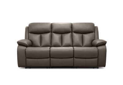 DACIA LEATHER - 3 Seater Sofa with 2 inbuilt Electric Recliners