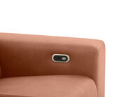GAGE FABRIC - 2 Seater with Electric Recliners & Console GAGE FABRIC
