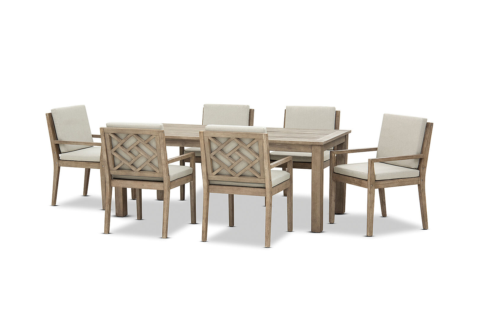 LILLIAN - 7 Piece Outdoor Dining Setting. LILLIAN