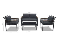 SAN VITO - 4 Piece Outdoor Lounge SAN VITO