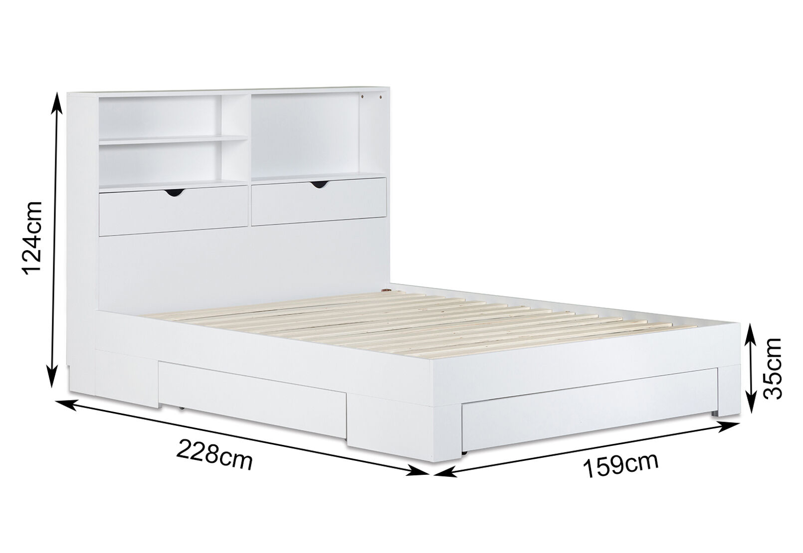 NIVA - Queen Bed Drawer NIVA