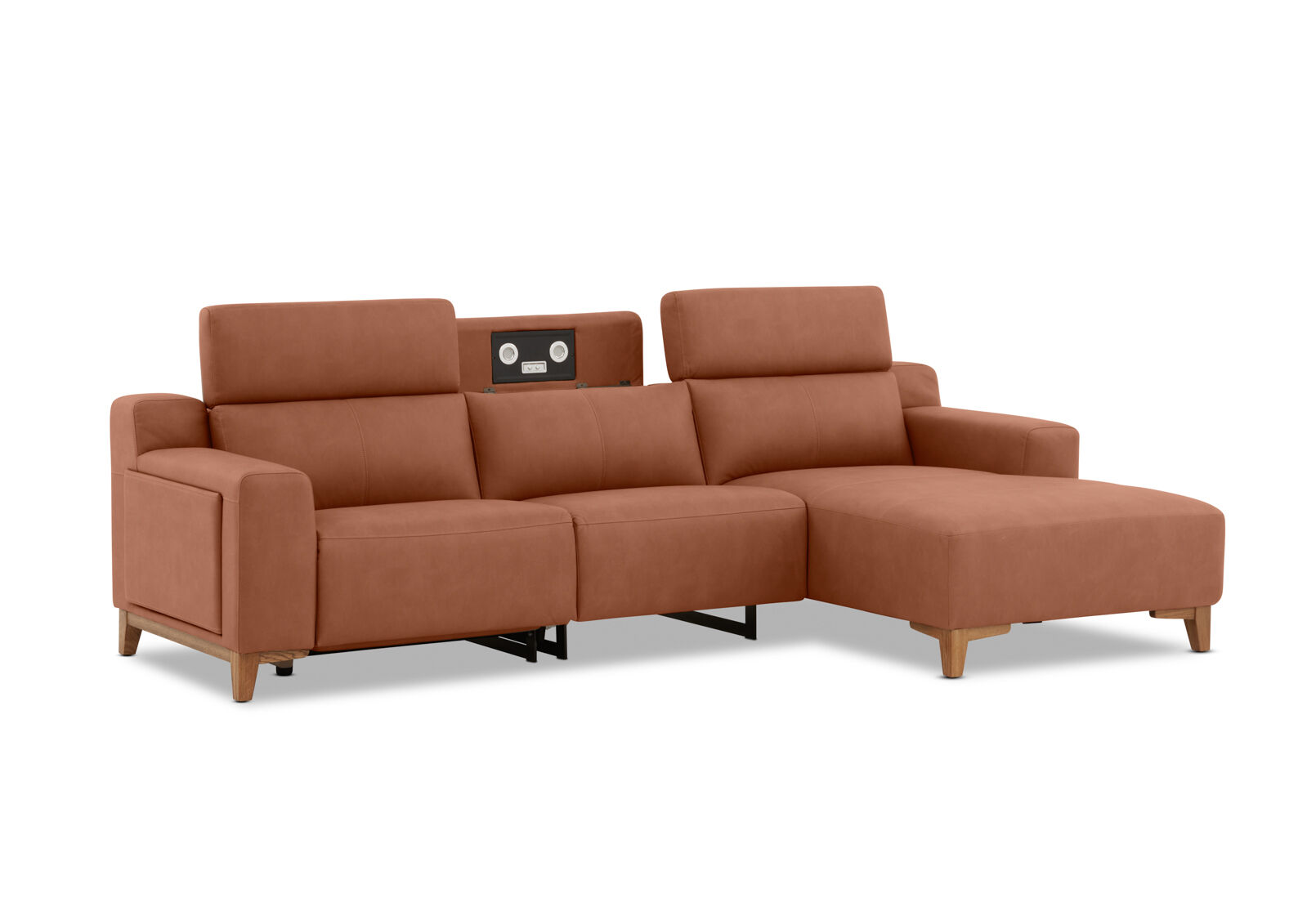 GAGE FABRIC - 3 Seater Sofa with Electric Recliner & RHF Chaise GAGE FABRIC