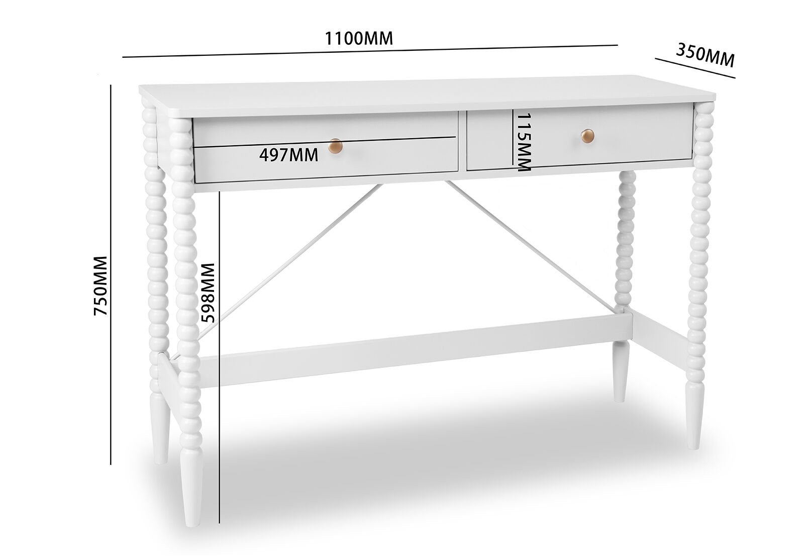 PORDENONE - Sofa Table PORDENONE