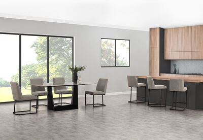 MILAS - 7 Piece Suite with Nevis Dining Chairs