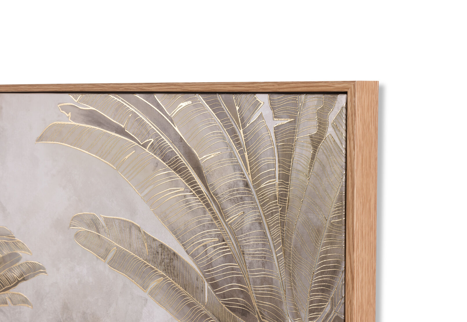 PALMSICA - 80 X 60cm Golden Palms Framed Canvas Wall Art PALMSICA