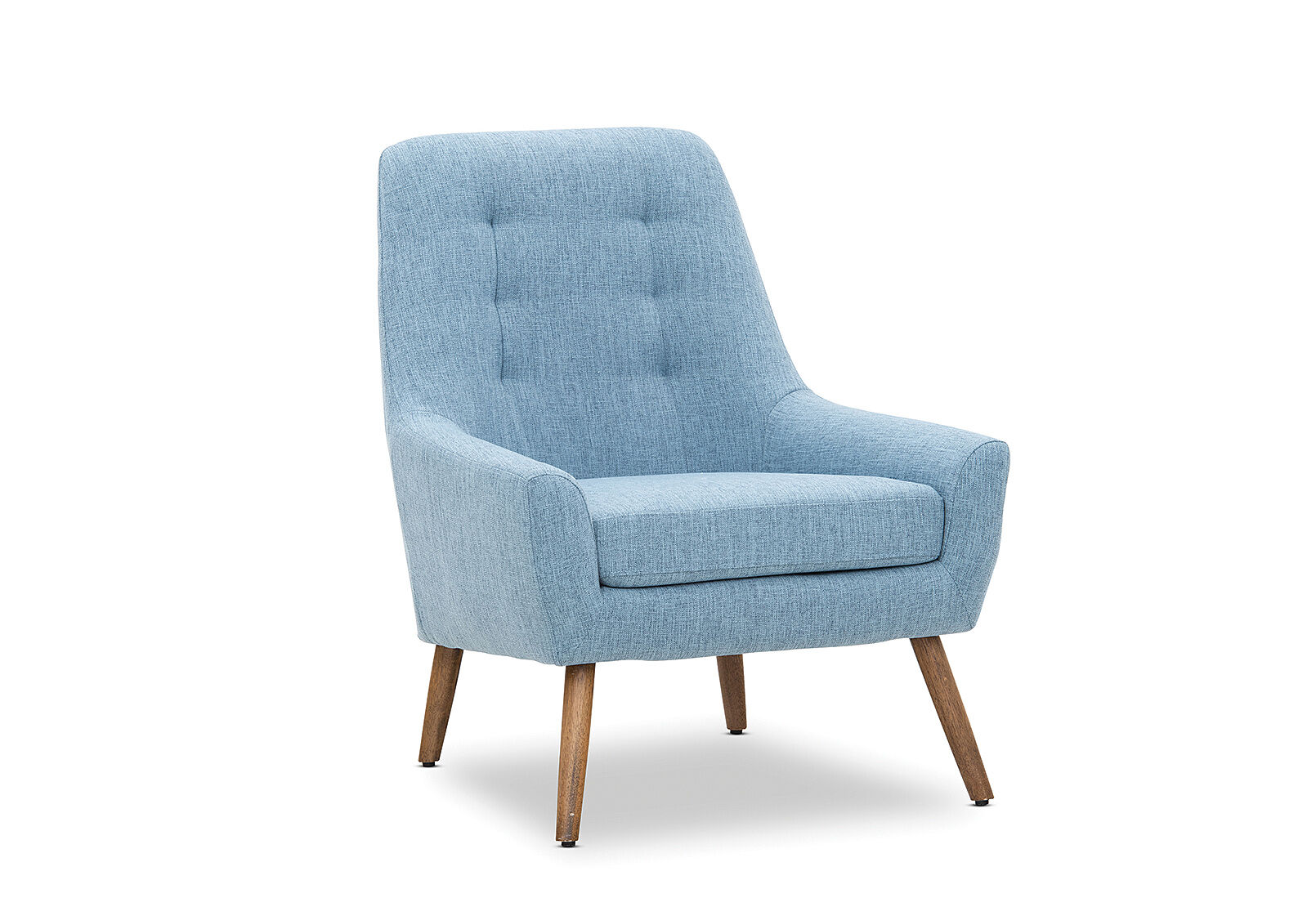 LIGHT BLUE PENNY Fabric Accent Chair