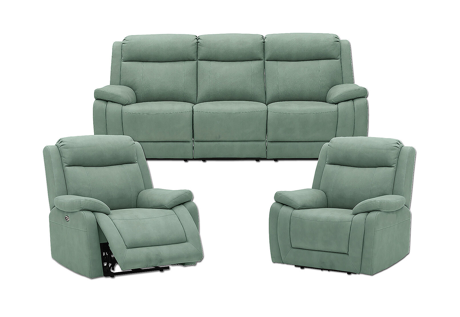 SAN MARCO - Fabric 3 Piece Recliner Suite SAN MARCO