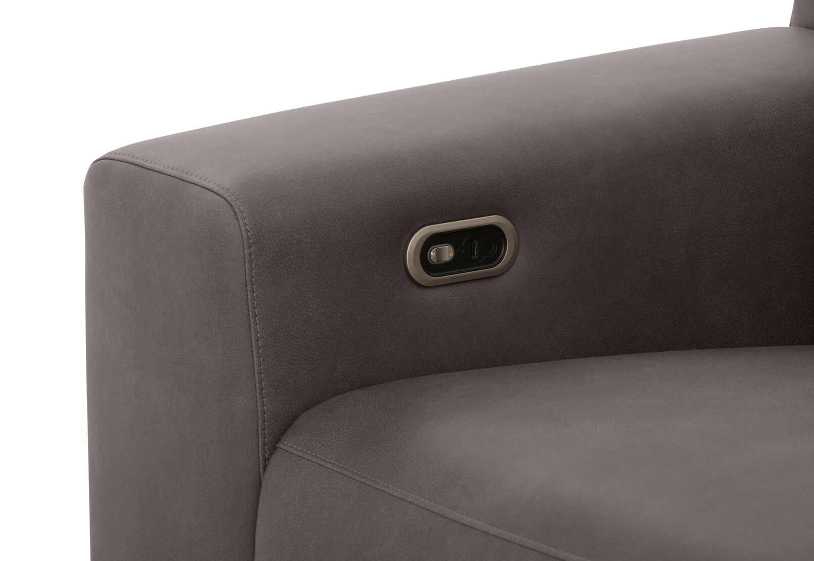 GAGE FABRIC - 3 Seater Sofa with Electric Recliner and RHF Chaise GAGE FABRIC