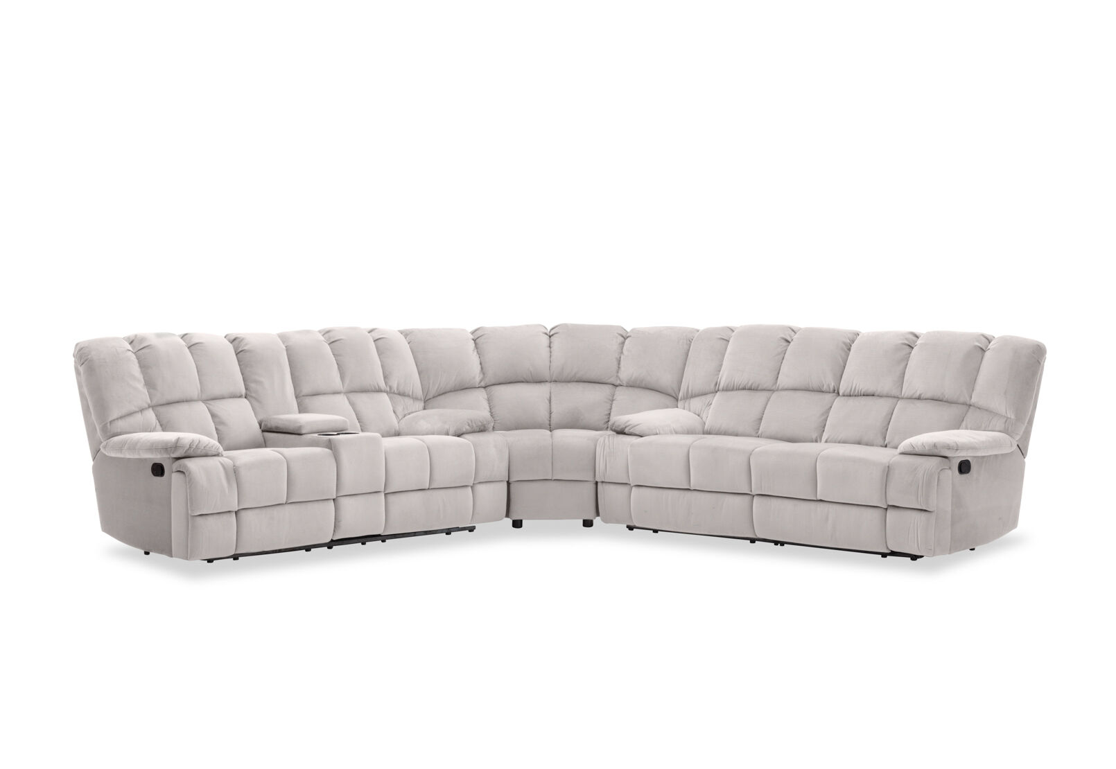 LEBRON FABRIC - Corner with Recliners LEBRON FABRIC