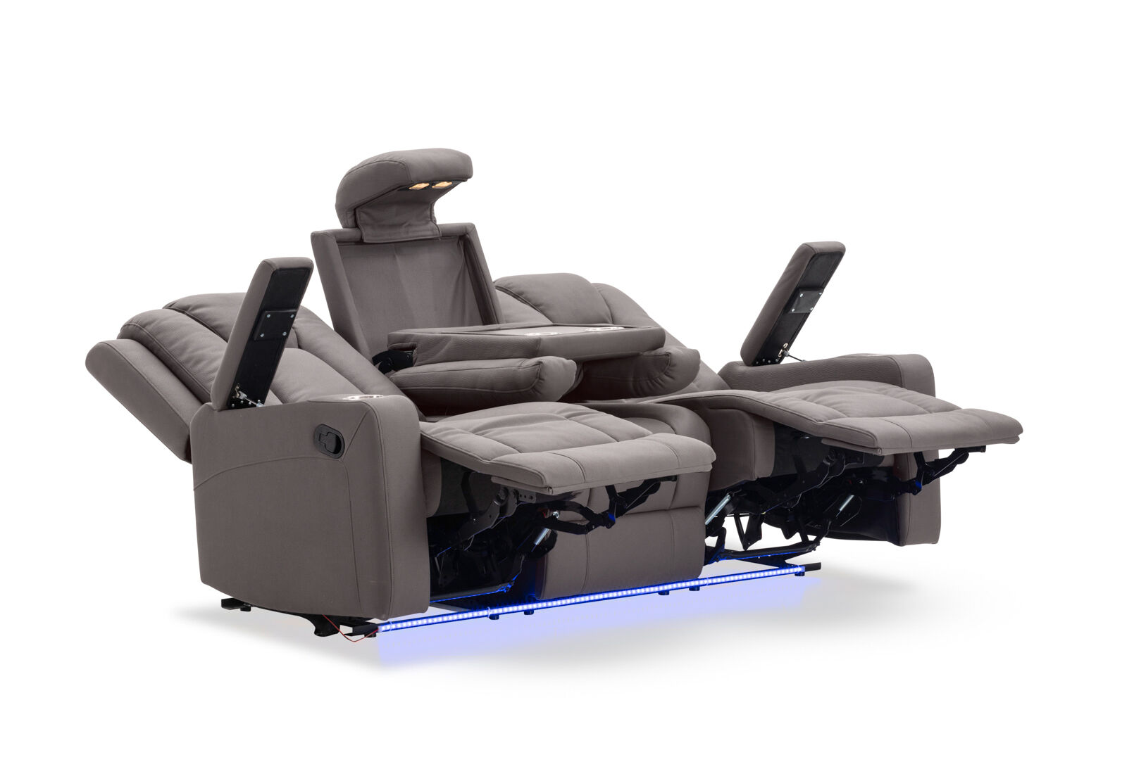 TRAVIS FABRIC - 3 Seater with Recliners TRAVIS FABRIC