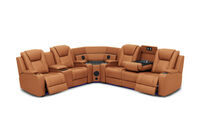 SENTINAL MK2 LEATHER - 5 Piece Corner with LHF Console SENTINAL MK2 LEATHER