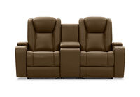 SENTINAL MK2 LEATHER - 2 Seater with 2 Electric Recliners and Console SENTINAL MK2 LEATHER
