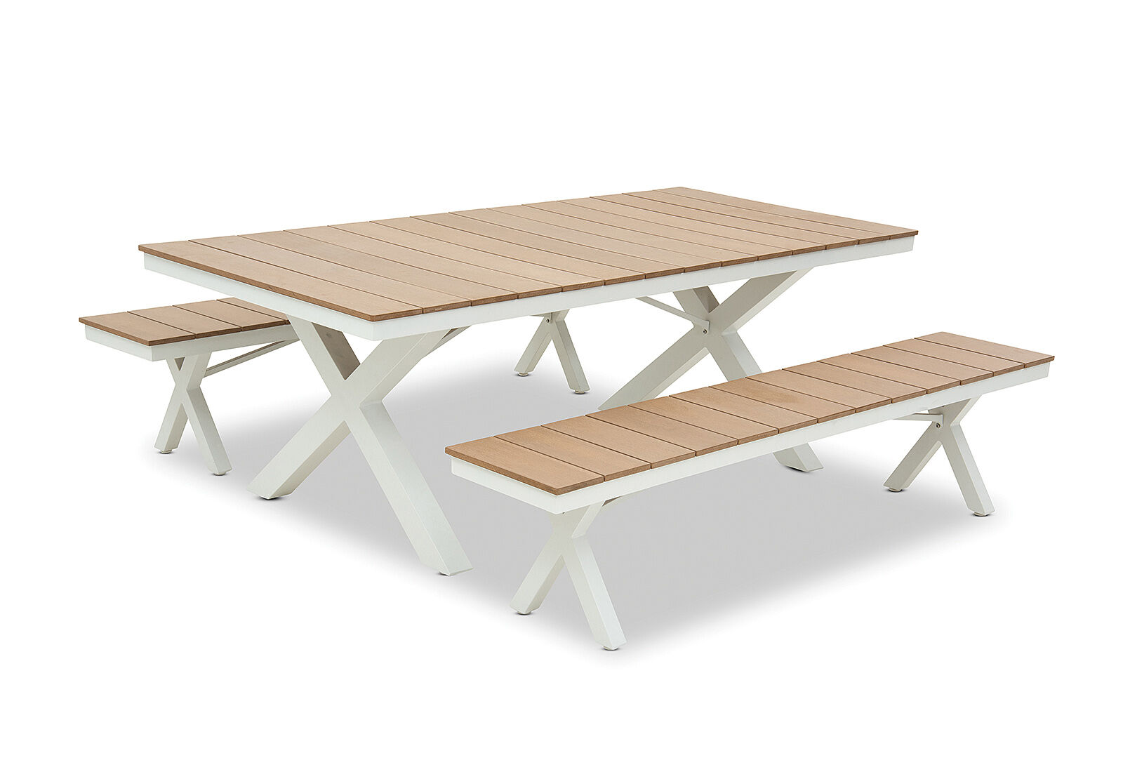 ELWOOD - 3 Piece Outdoor Bench Setting. ELWOOD