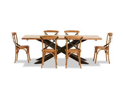 EVENDALE - 7 Piece Dining Suite with Avantee Dining Chairs.
