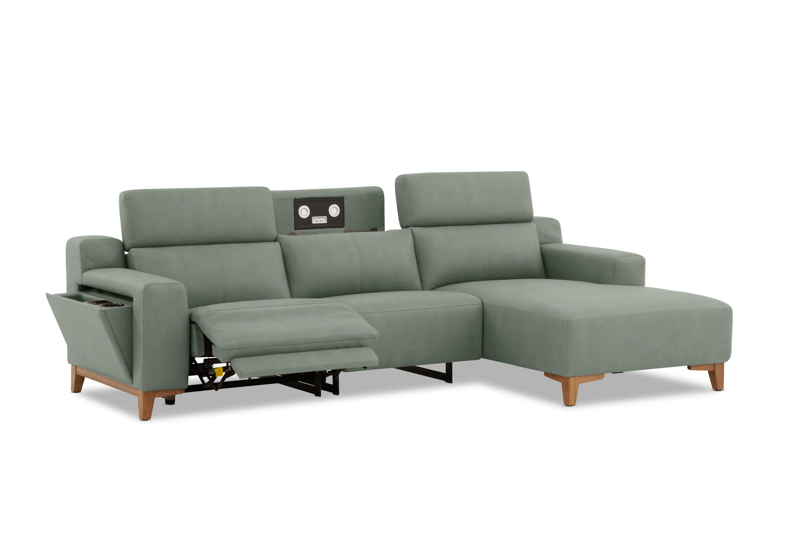 GAGE FABRIC - 3 Seater Sofa with Electric Recliner & RHF Chaise GAGE FABRIC