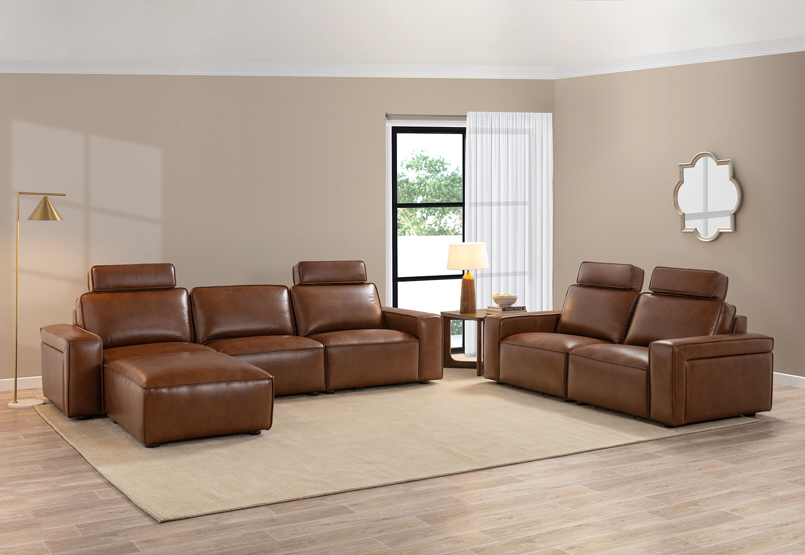 BARTELLE LEATHER - 2.5 Seater Sofa BARTELLE LEATHER