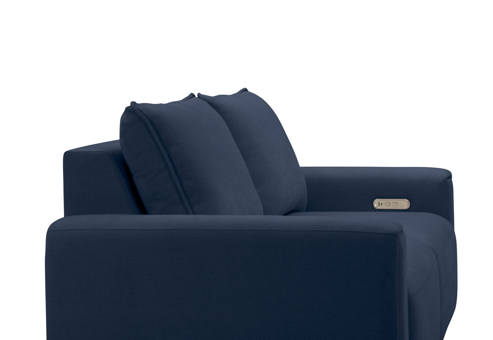 MIKAELA - 2 Seater with Sliding Electric Chaise MIKAELA