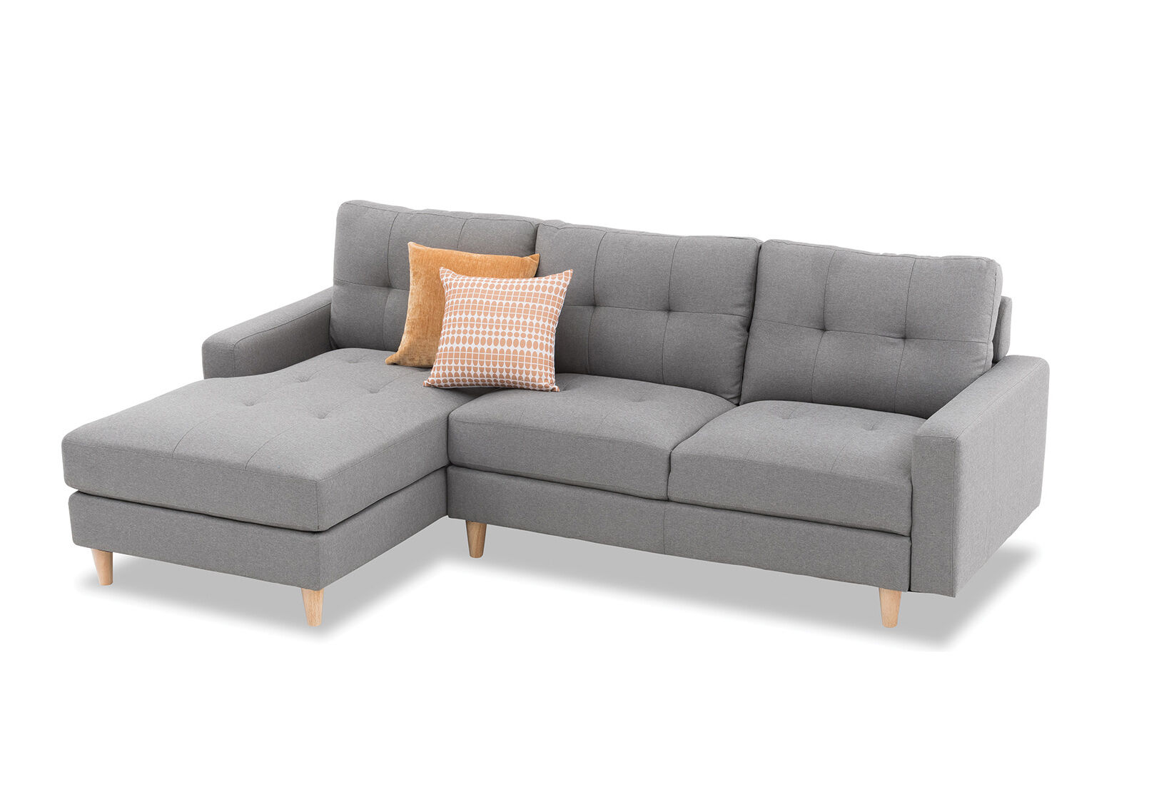 KELLER - Fabric 3 Seat LHF Chaise KELLER