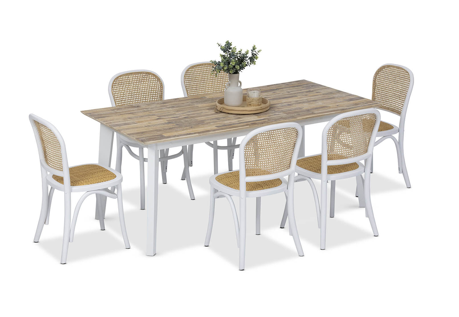 TULUM - 7 Piece Dining Suite with Toulouse Dining Chairs. TULUM