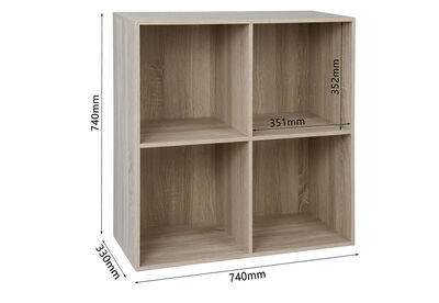 HUFF - 4 Cube Bookshelf
