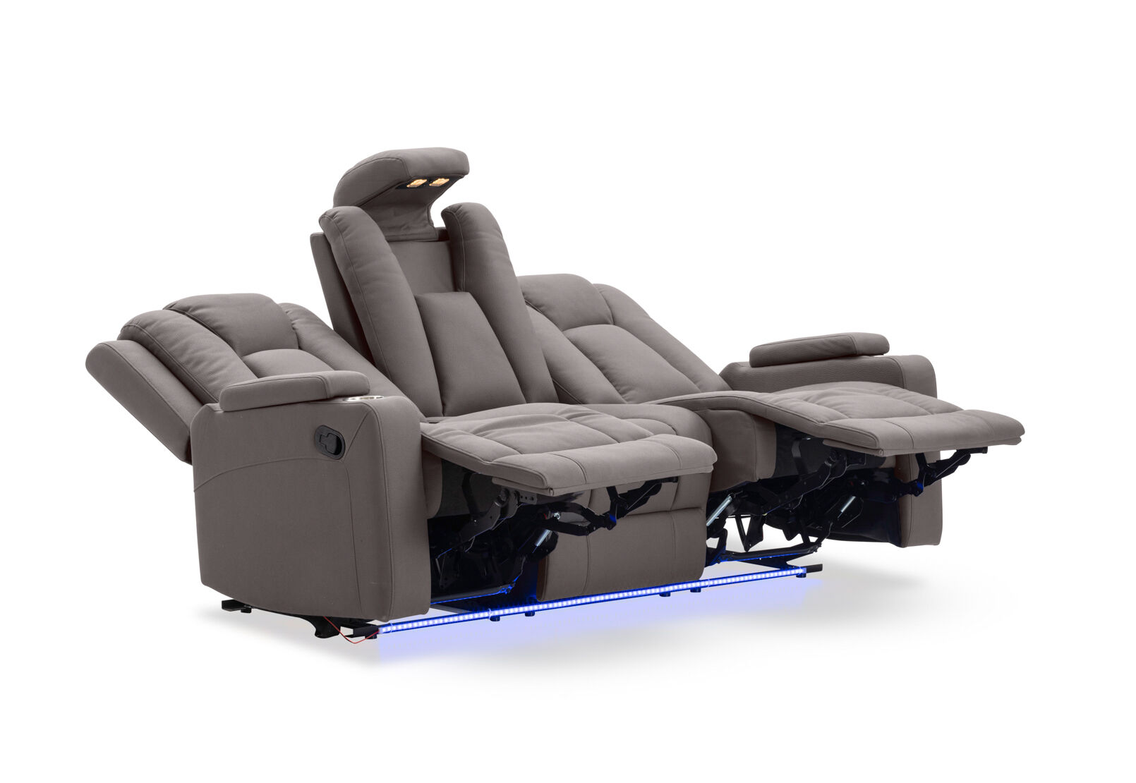 TRAVIS FABRIC - 3 Seater with Recliners TRAVIS FABRIC