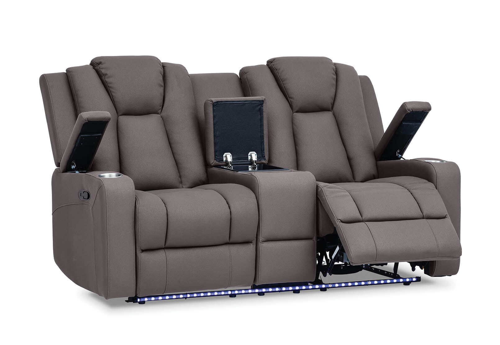 Whitehaven fabric top recliner sofa