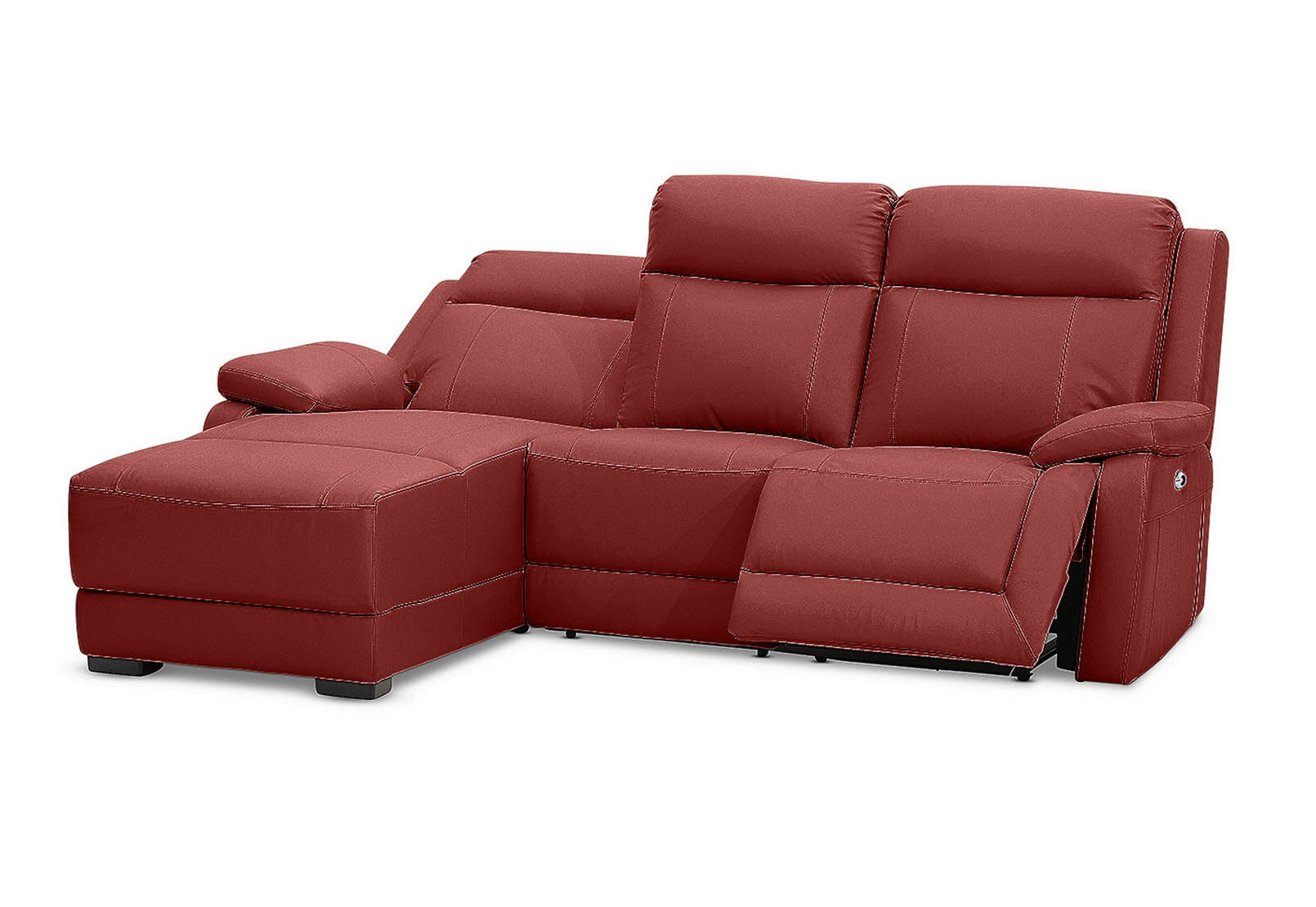 SAN MARCO - Leather 3 Seater Left-Hand Facing Chaise SAN MARCO