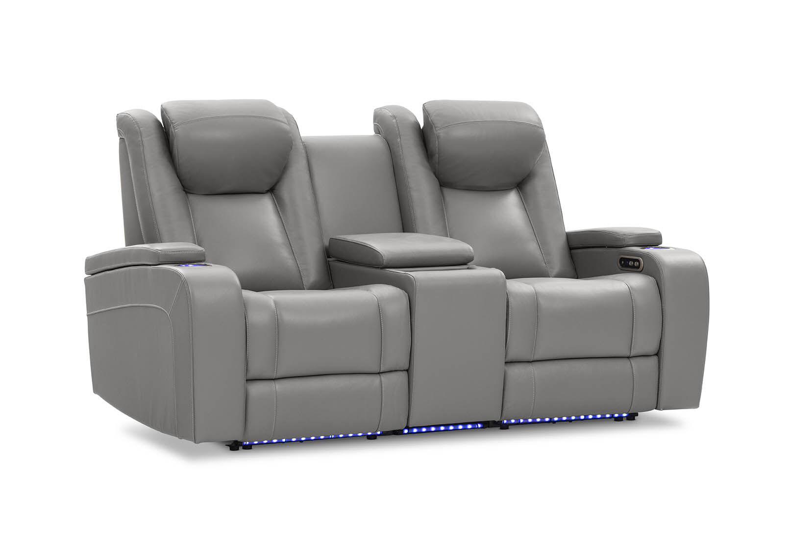 SENTINAL MK2 LEATHER - 2 Seater with 2 Electric Recliners and Console SENTINAL MK2 LEATHER