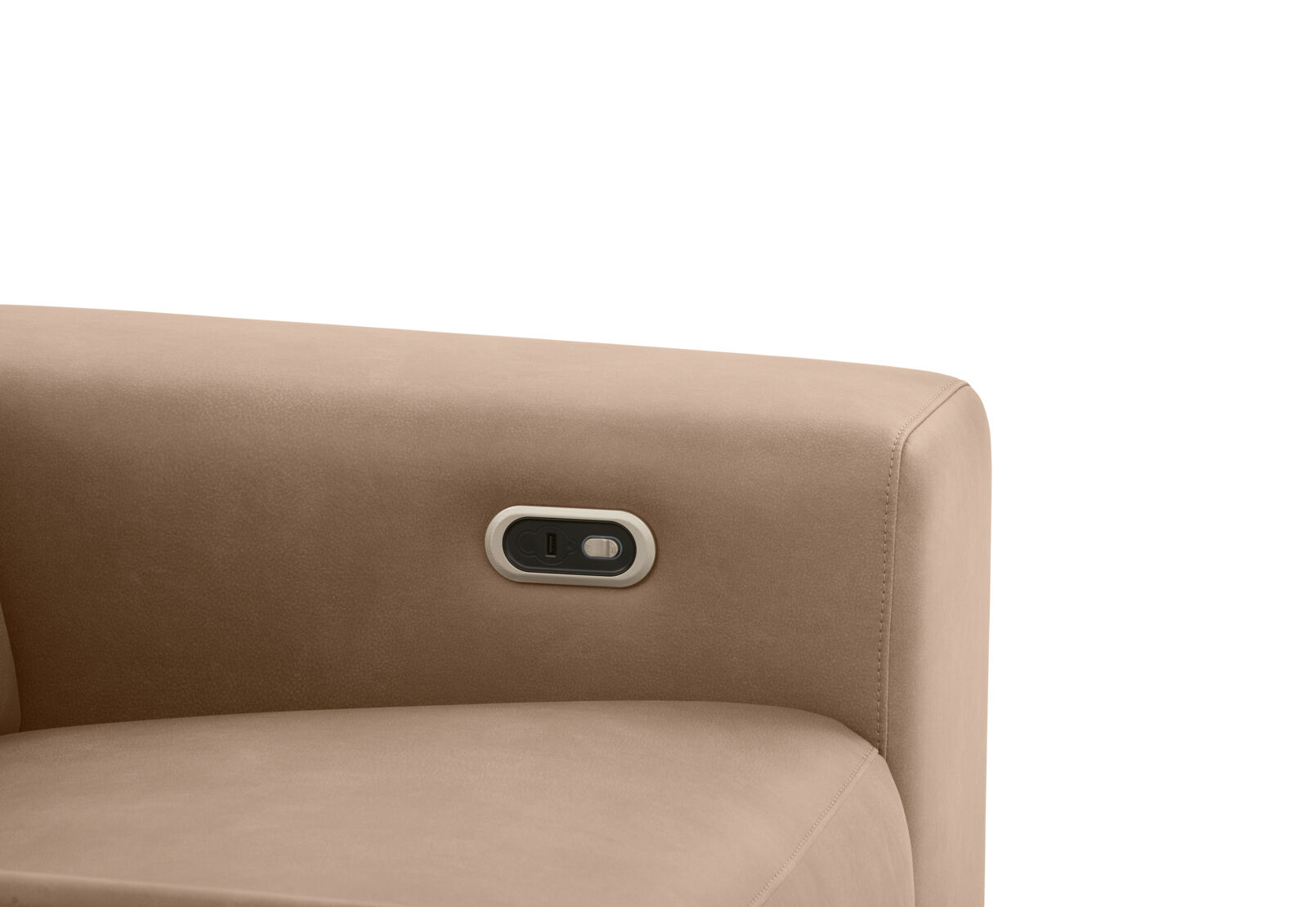 GAGE FABRIC - 2 Seater with Electric Recliners & Console GAGE FABRIC
