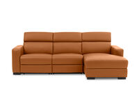 DAMIAN LEATHER - 3 Seater Sofa with RHF Chaise DAMIAN LEATHER