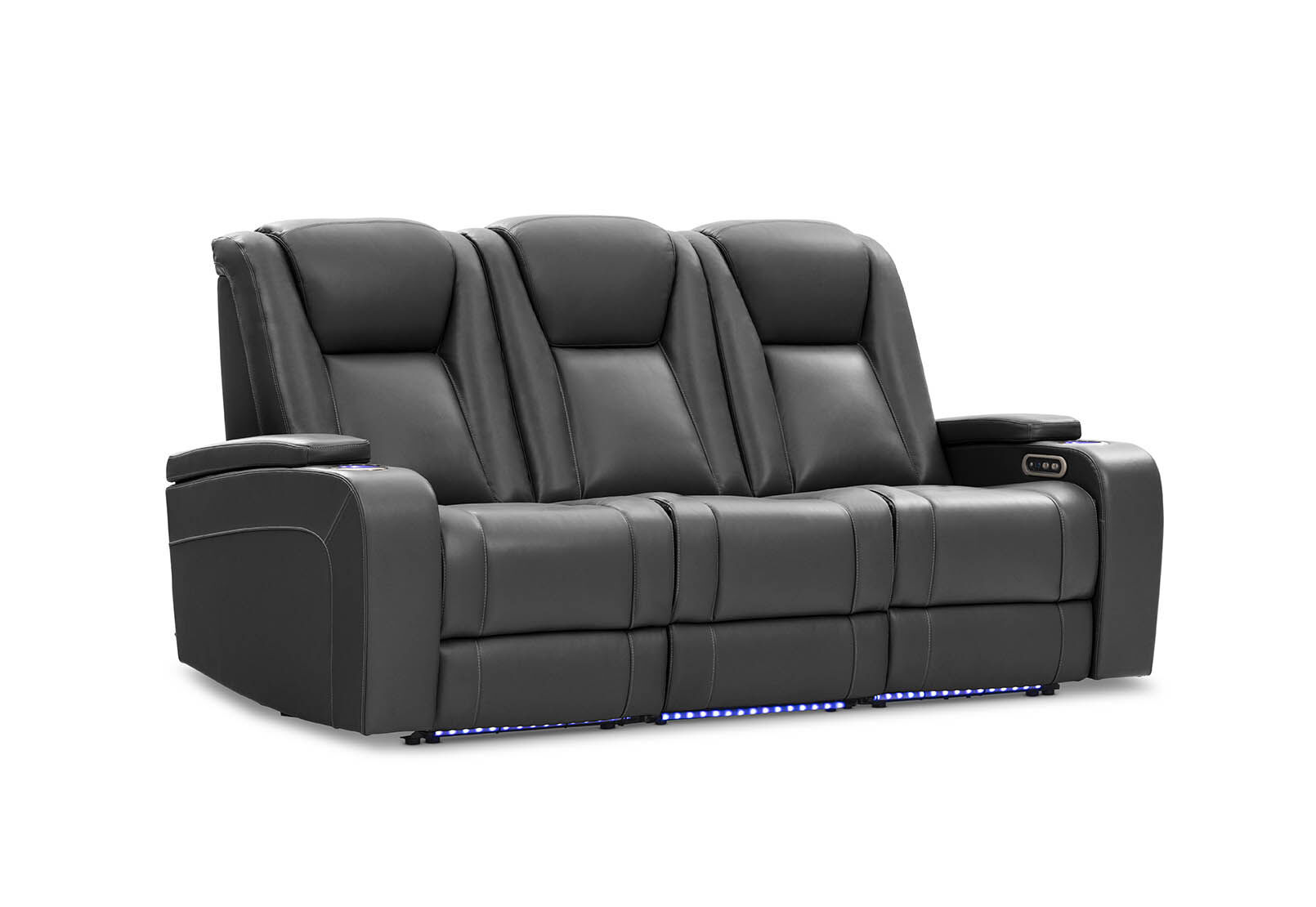 SENTINAL MK2 LEATHER - 3 Seater with 2 Electric Recliners SENTINAL MK2 LEATHER