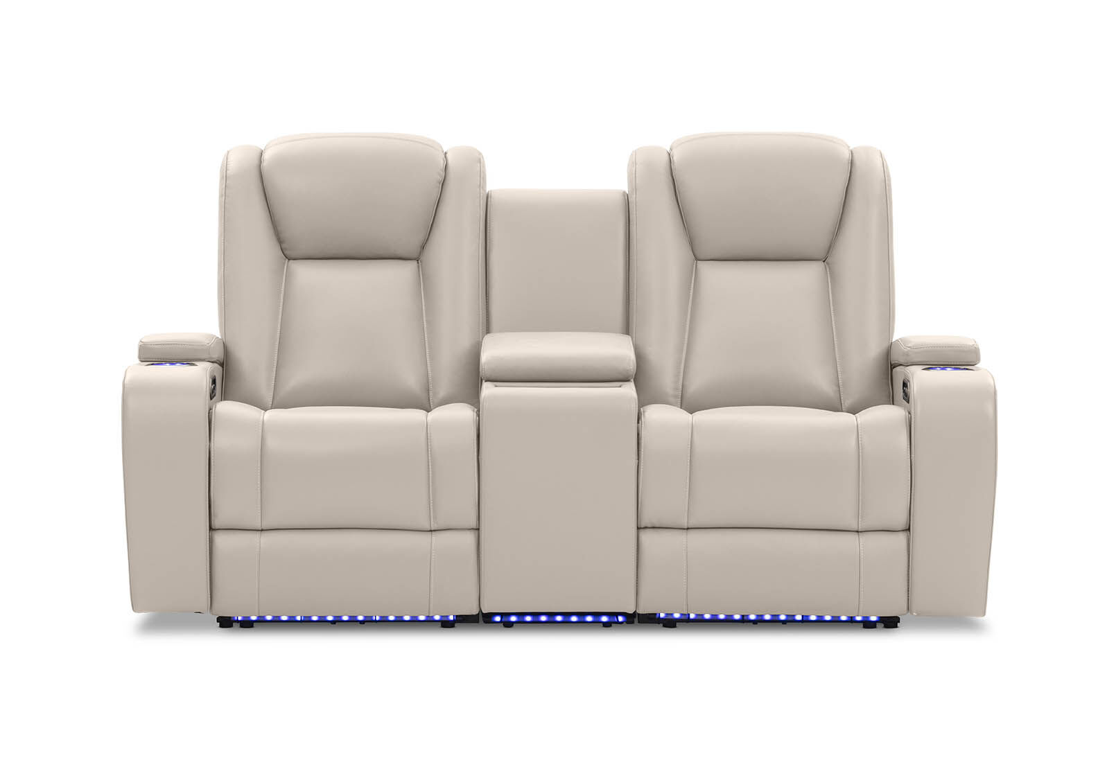 SENTINAL MK2 LEATHER - 2 Seater with 2 Electric Recliners and Console SENTINAL MK2 LEATHER