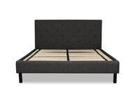 BRIGITTA - Grey Queen Bed BRIGITTA