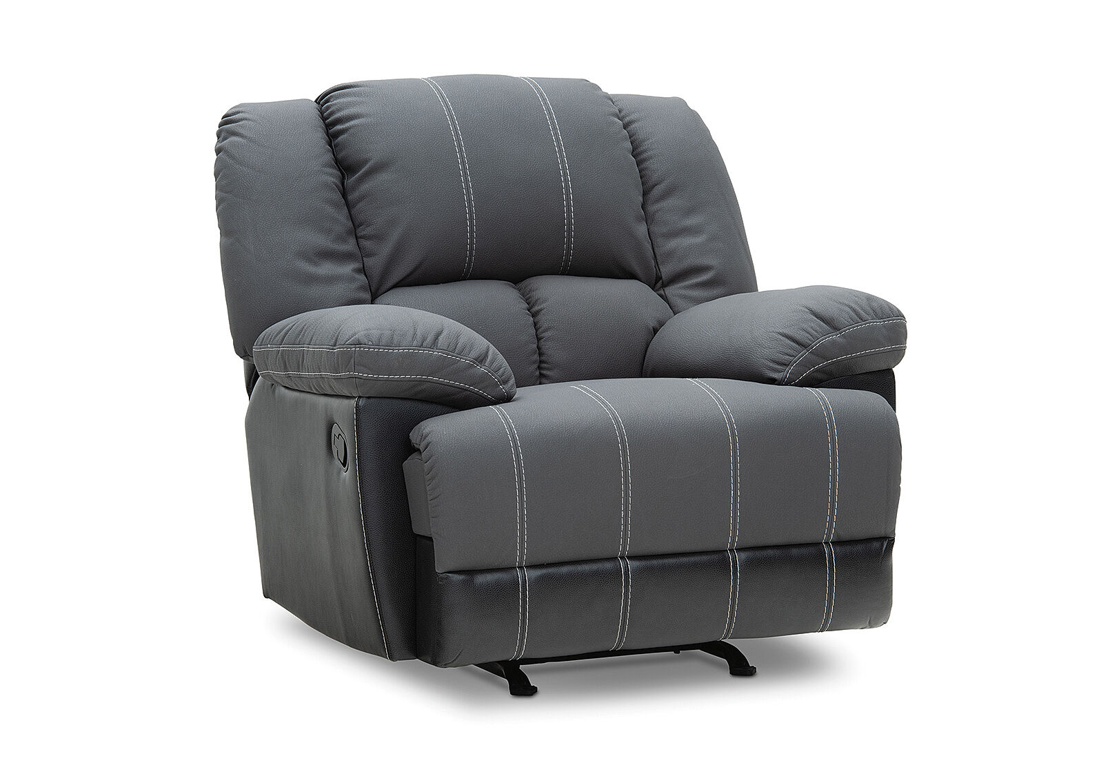 CHARCOAL MADDEN Fabric Rocker Recliner