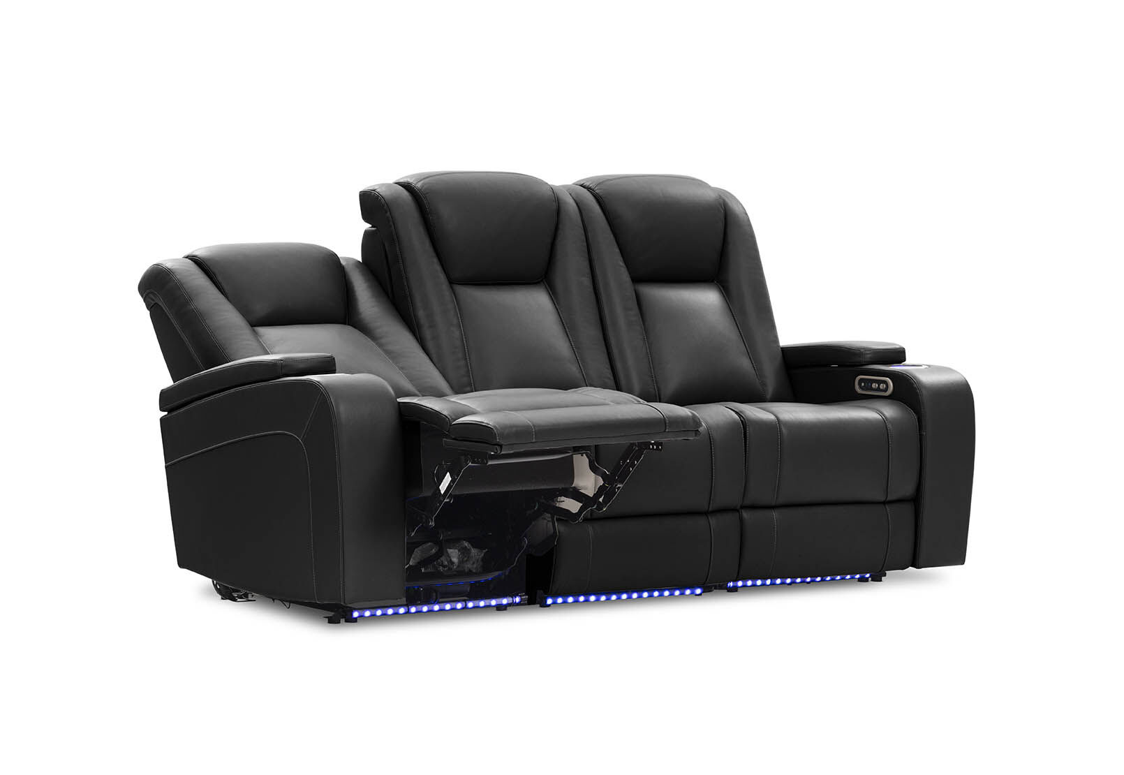 SENTINAL MK2 LEATHER - 3 Seater with 2 Electric Recliners SENTINAL MK2 LEATHER