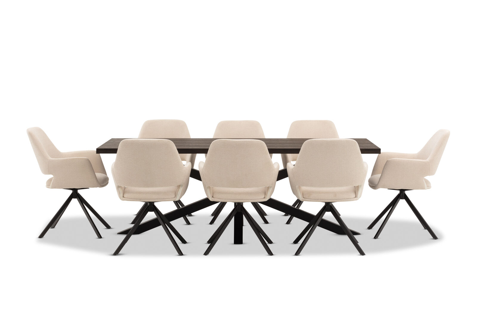 ALDERGROVE - 9 Piece Dining Suite with Lorcan Dining Chairs ALDERGROVE