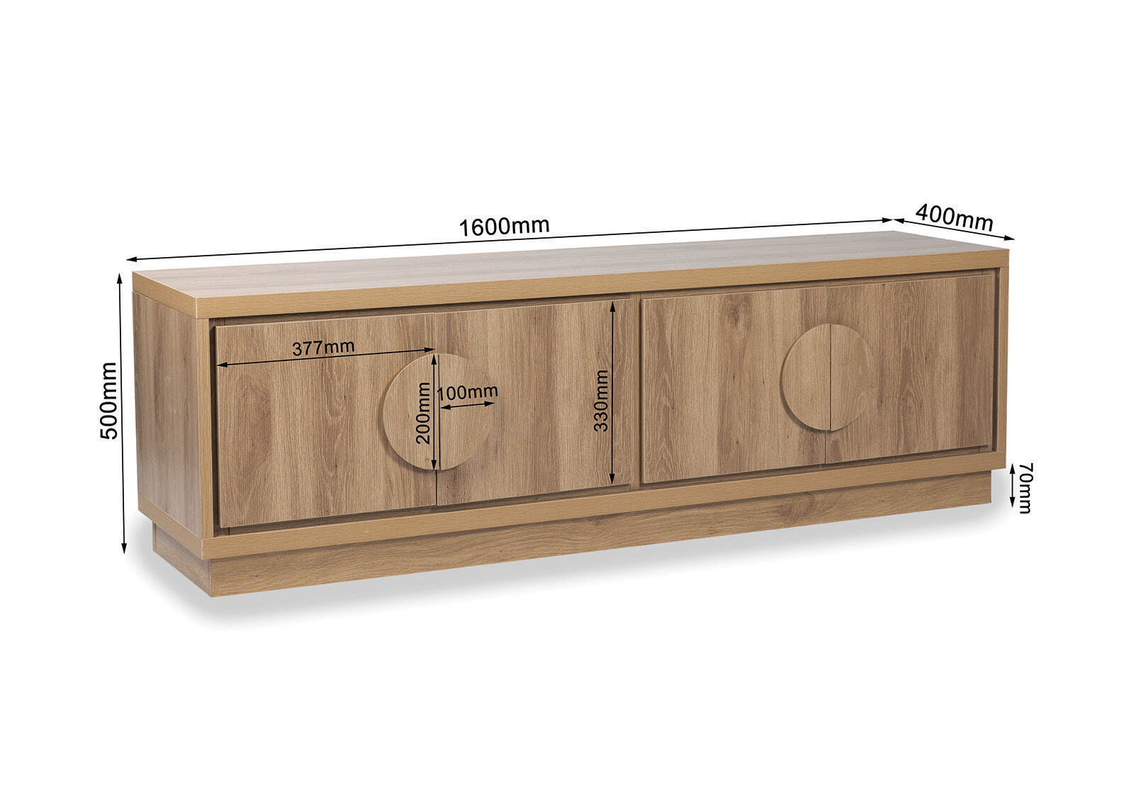 BERNAL - 4 Door Entertainment Unit BERNAL