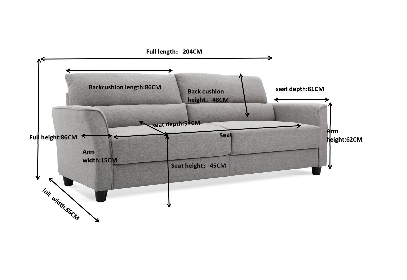WAGNER - 3 Seat Sofa WAGNER