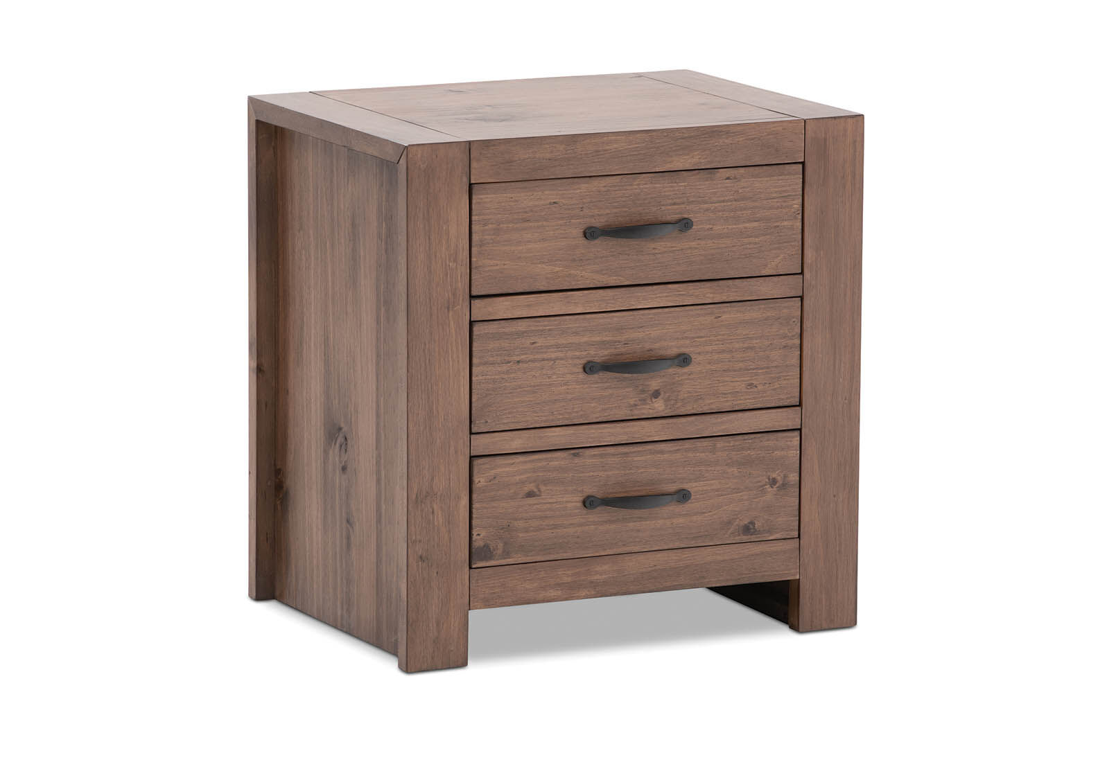 BROOKHAVEN - 3 Drawer Bedside BROOKHAVEN