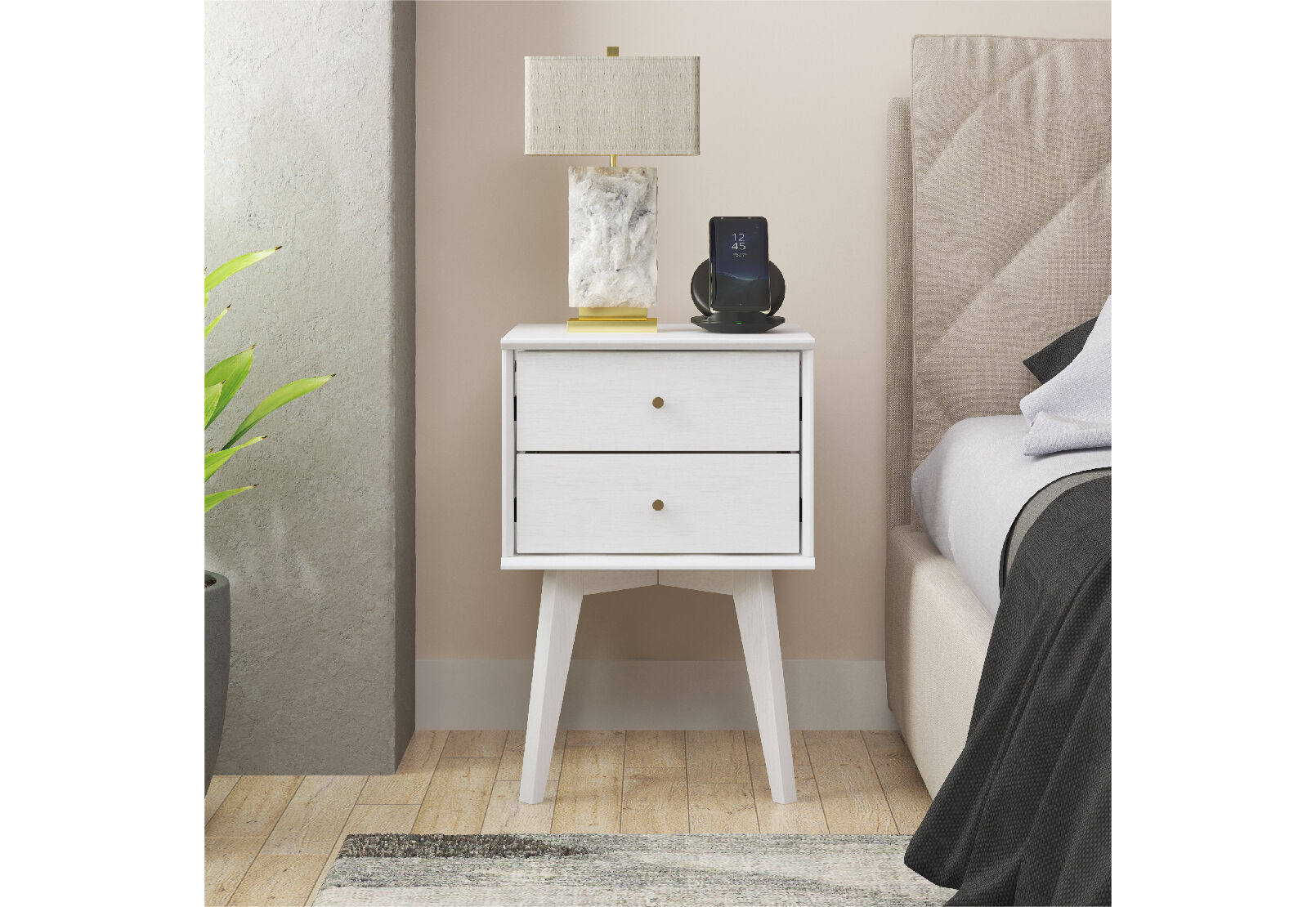 FIELDS - 2 Drawer Bedside Table FIELDS