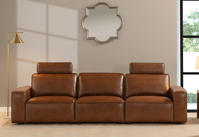 BARTELLE LEATHER - 3.5 Seater Sofa