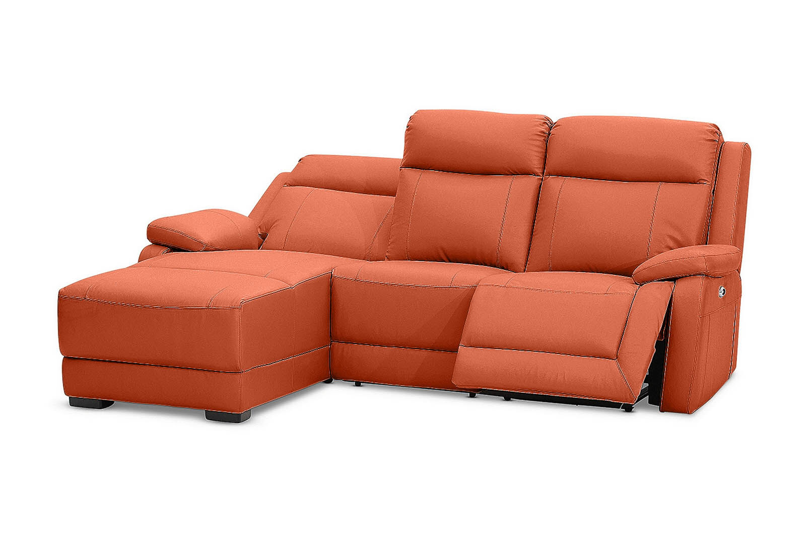 SAN MARCO - Leather 3 Seater Left-Hand Facing Chaise SAN MARCO
