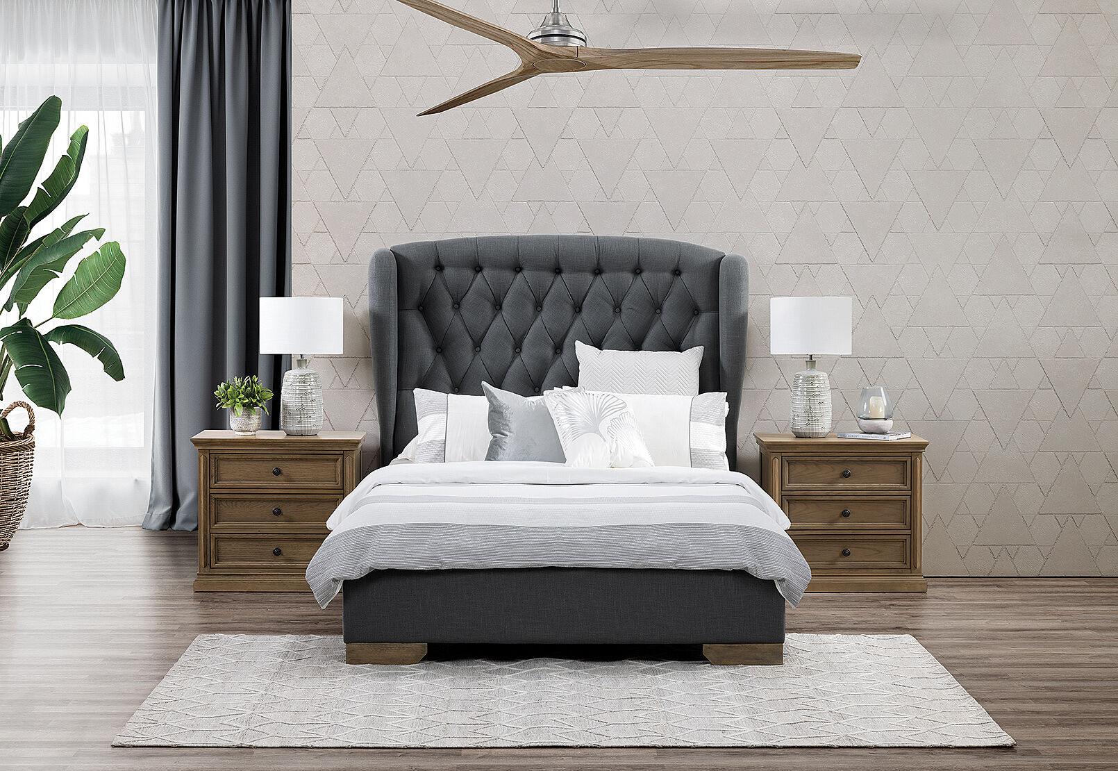 AVA - 3 Piece Bedroom Suite with La Salle Bedsides AVA