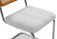 ELANE - White set of 2 Dining Chairs ELANE
