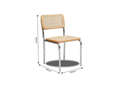 FITZGERALD - Set of 2 Dining Chairs
