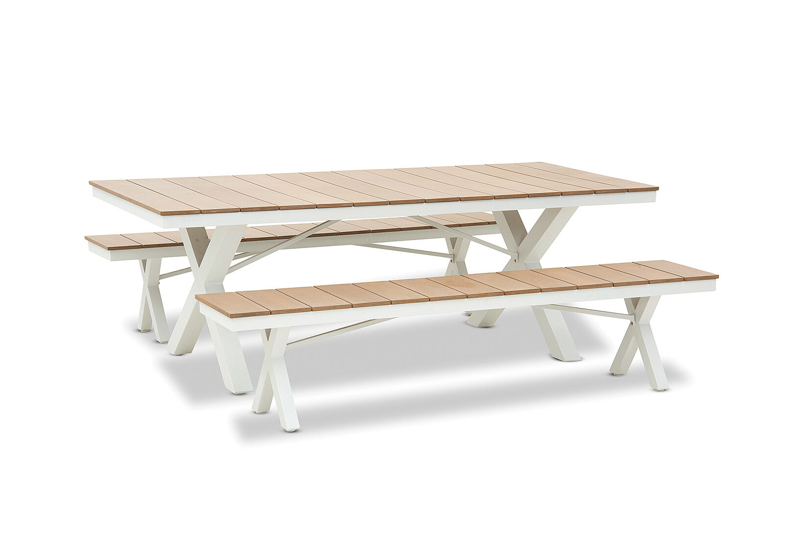 ELWOOD - 3 Piece Outdoor Bench Setting. ELWOOD