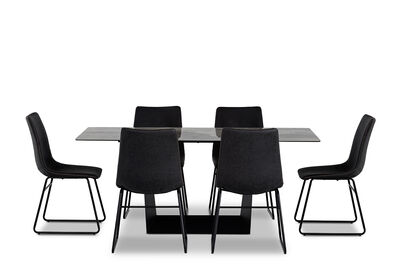 MILAS - 7 Piece Dining Suite with Loire Dining Chairs