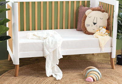 PERAGO BABY - 2PK 225 Percale Cotton Cot Fitted Sheet