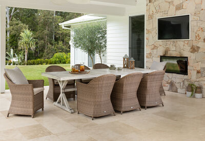 MIAMI - 9 Piece Outdoor Dining Setting
